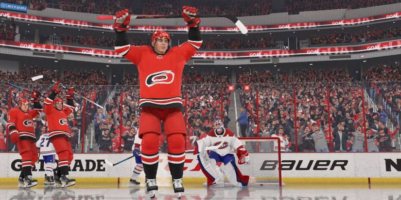 Hurricanes team celebrating 