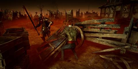 dead by daylight the knight vittorio toscano downed pallet decimated borgo