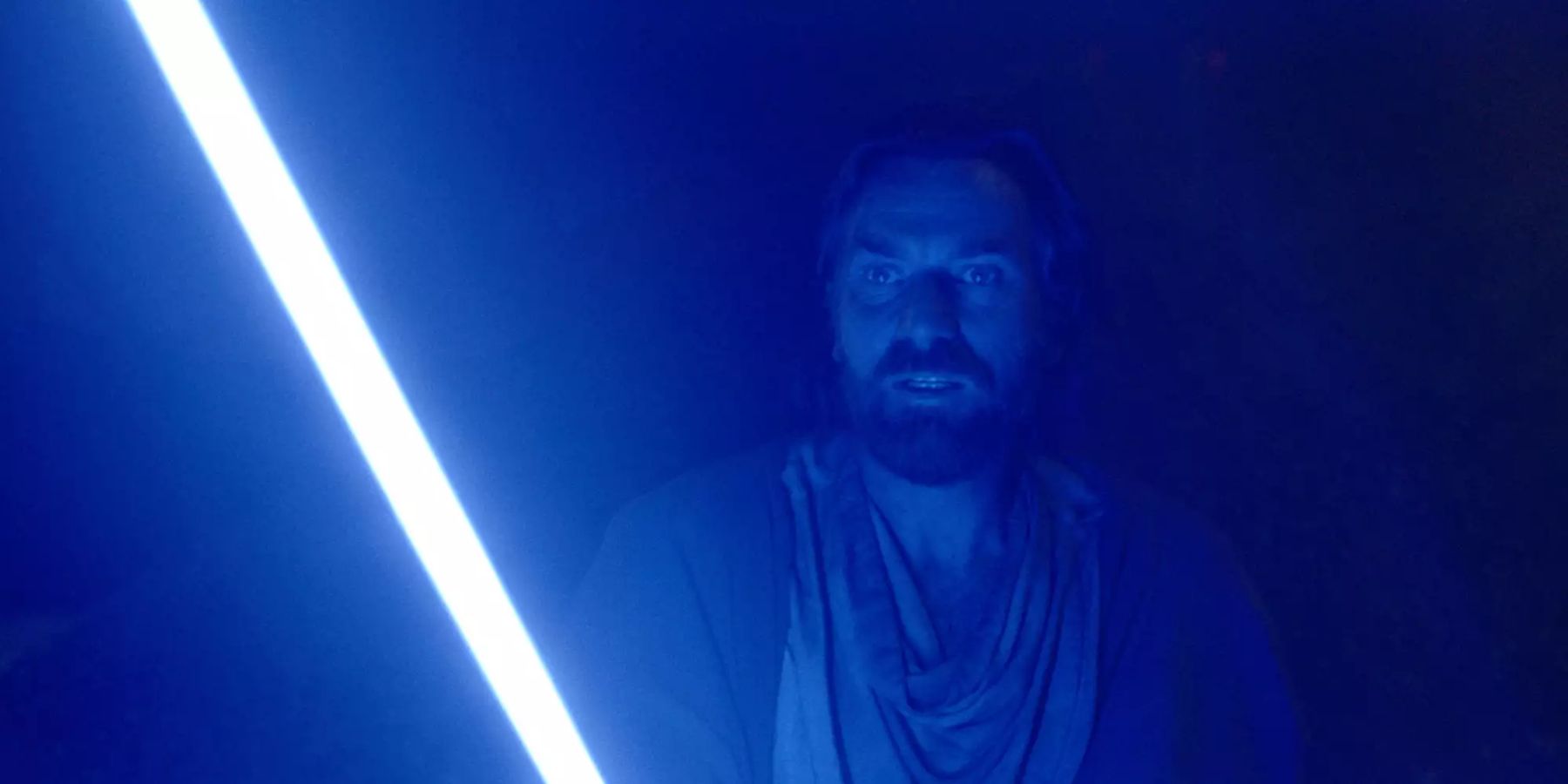 Obi-Wan wields his lightsaber in Kenobi on Disney Plus