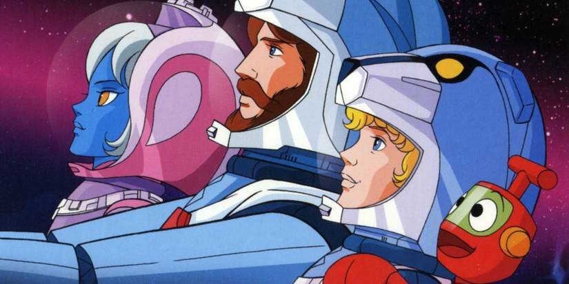 Ulysses 31 anime characters in a spaceship cockpit