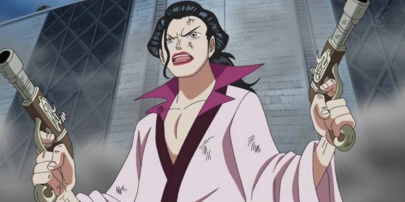 Izo One Piece Holding His Guns