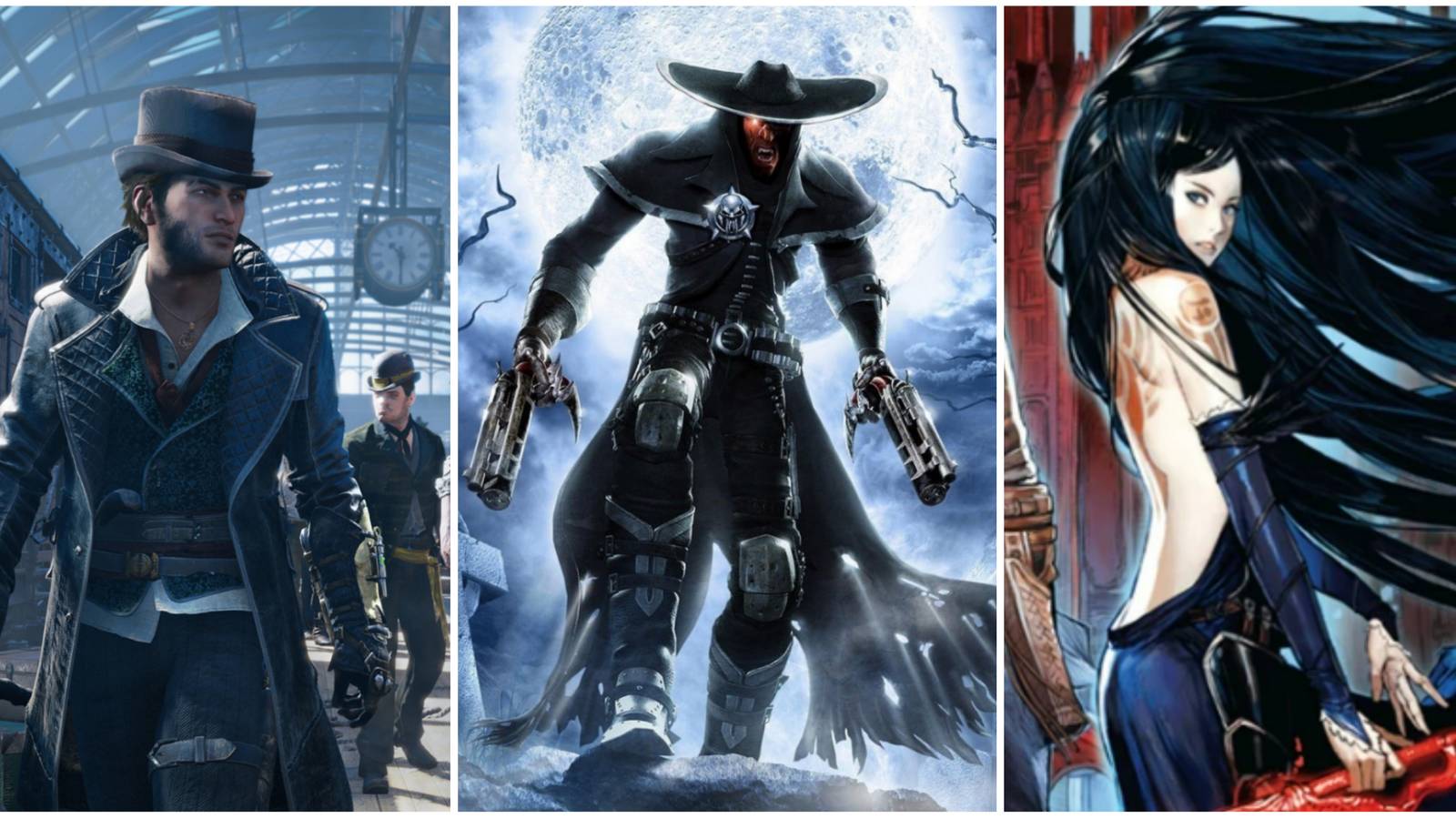 jacob frye from assassin's creed syndicate, darkwatch protagonist in moonlight, main character from castlevania order of ecclesia featured