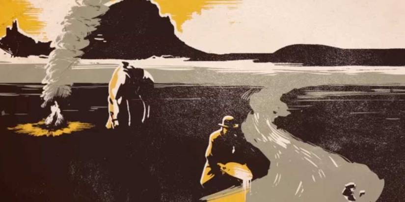 Weird West Jane Bell and Horse by River-1