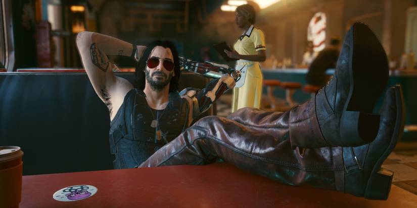 Johnny Silverhand Relaxed Cyberpunk 2077