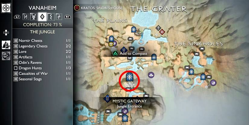 jungle entrance mystic gateway in god of war ragnarok