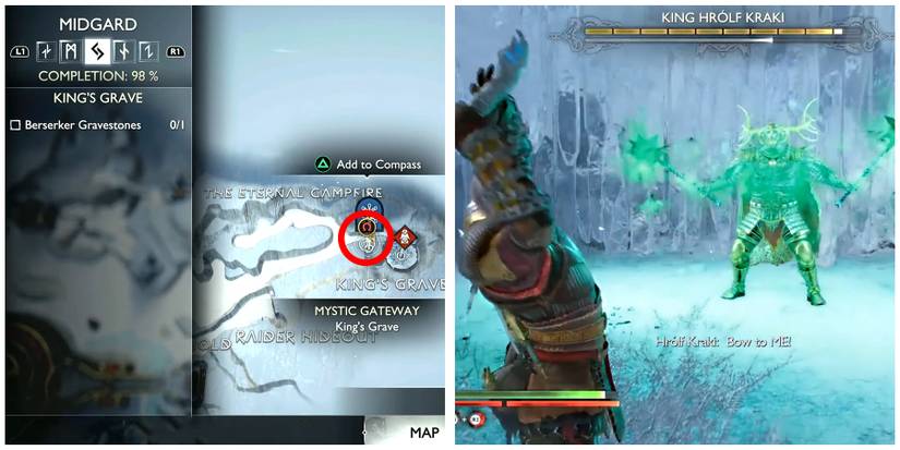 king Hrolf location in god of war ragnarok