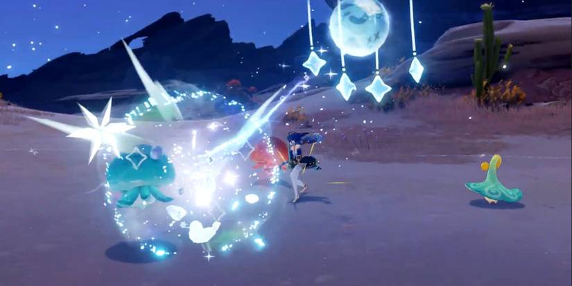 layla attacking in genshin impact