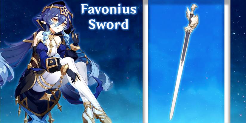 layla with favonius sword in genshin impact