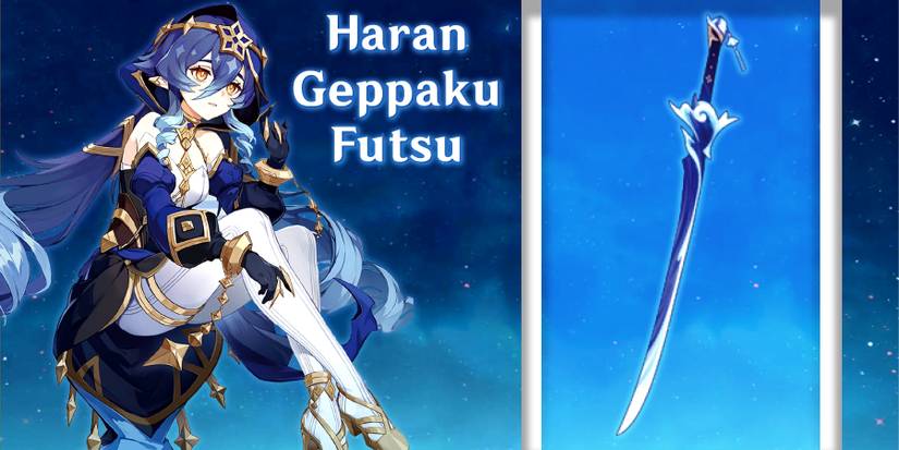layla with haran geppaku futsu in genshin impact