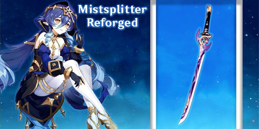 layla with mistsplitter reforged in genshin impact