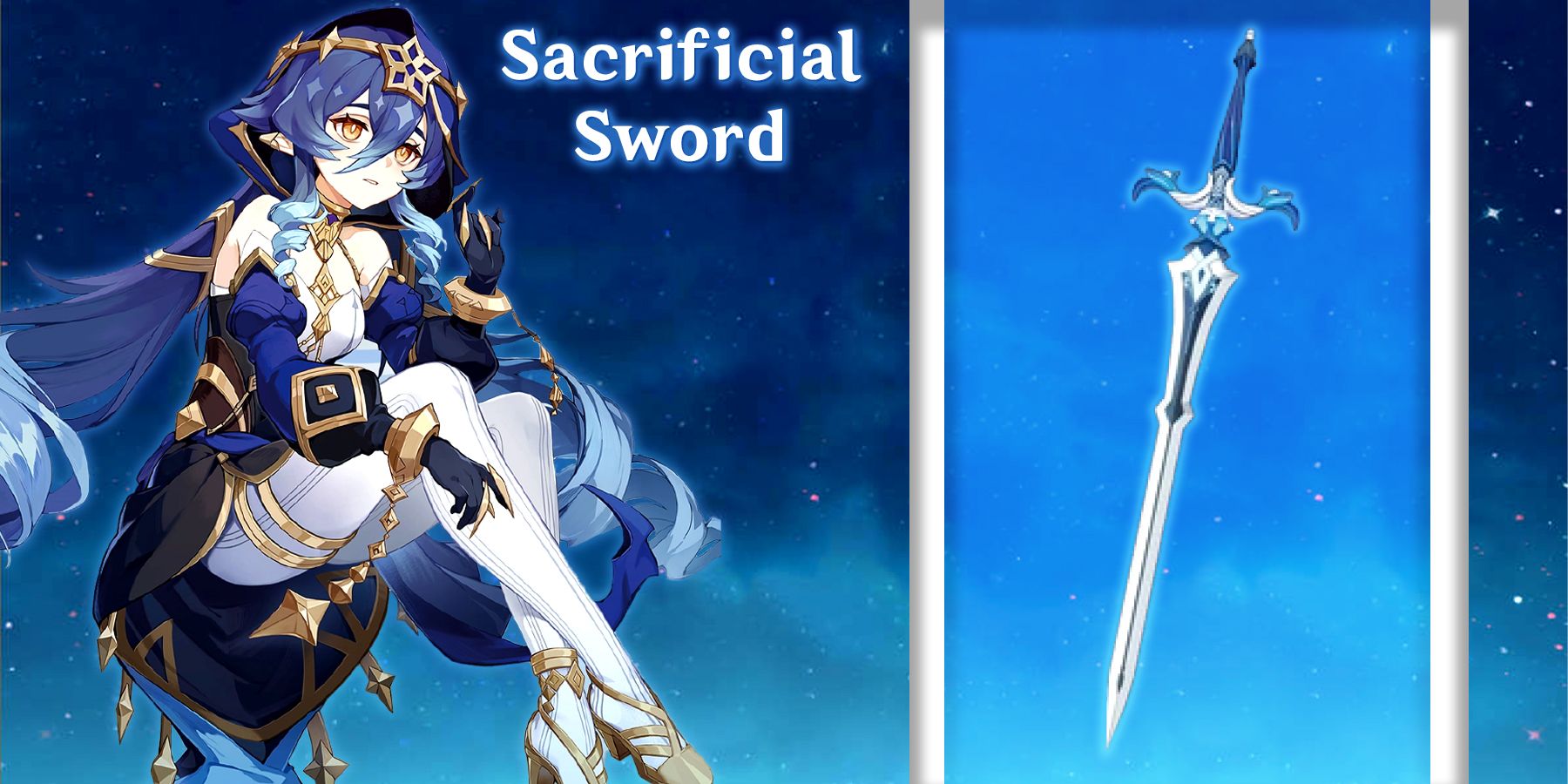 layla with sacrificial sword in genshin impact