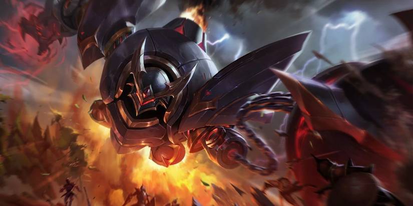 League of Legends Lancer Rogue Blitzcrank Splash Art