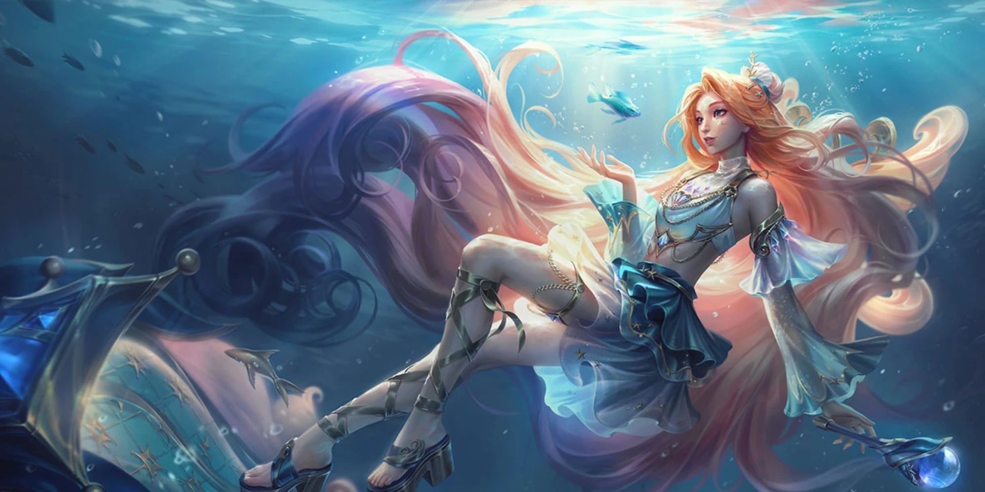 League of Legends Prestige Ocean Song Seraphine Splash Art