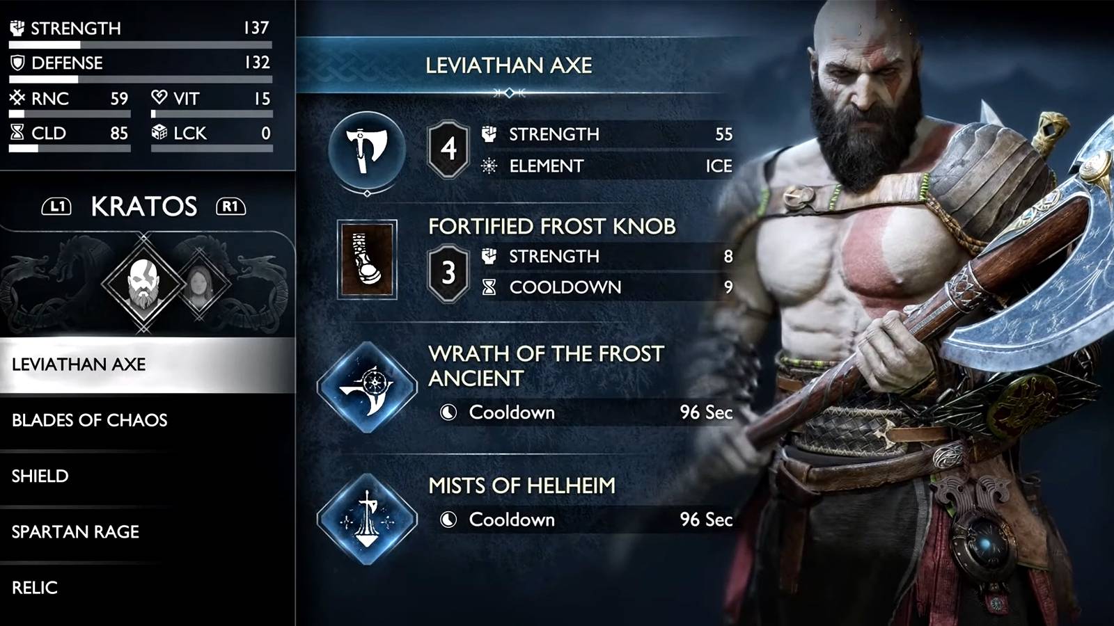 leviathan axe in god of war raganrok