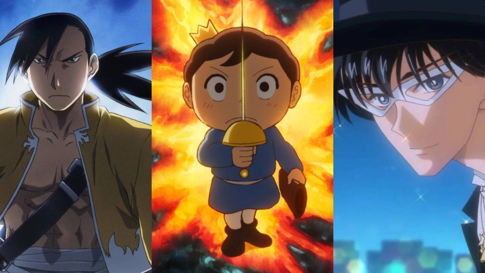 Ling Yao in Fullmetal Alchemist Brotherhood, Bojji in Ranking Of Kings, Tuxedo Mask in Sailor Moon