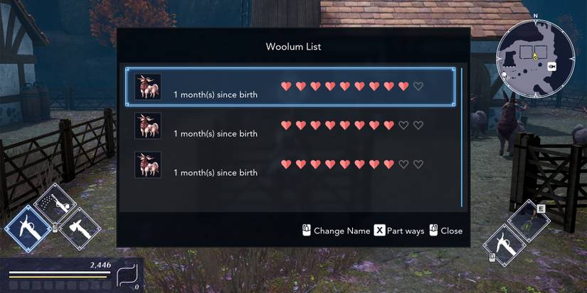 livestock intimacy window in harvestella