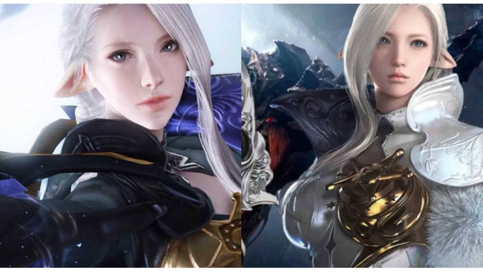 split image of two Bards in Lost Ark