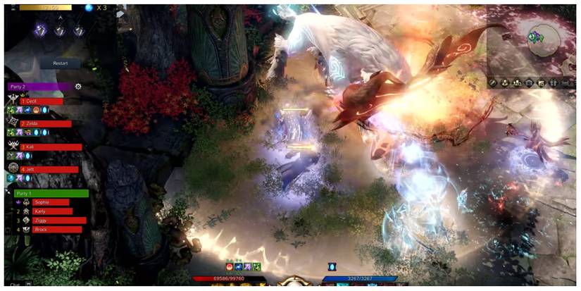 battle scene in Abyss Raid Argos in Lost Ark