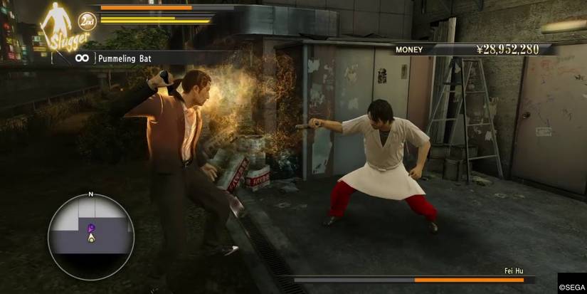 Majima and Fei Hu in Yakuza 0