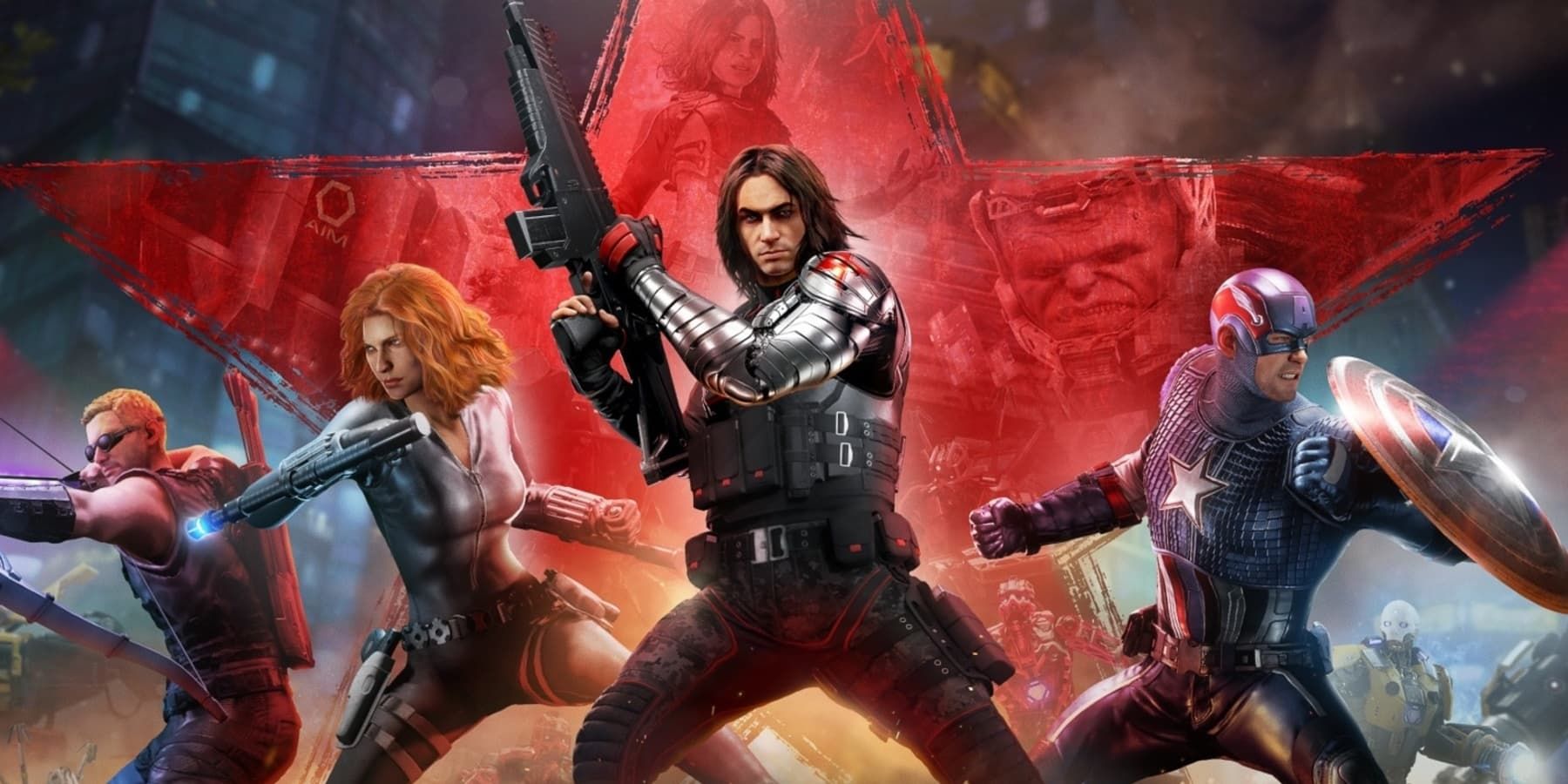 marvel avengers the winter soldier with haweye black widow and captain america