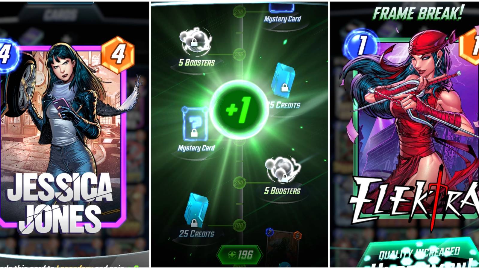 marvel snap collection level elektra jessica jones