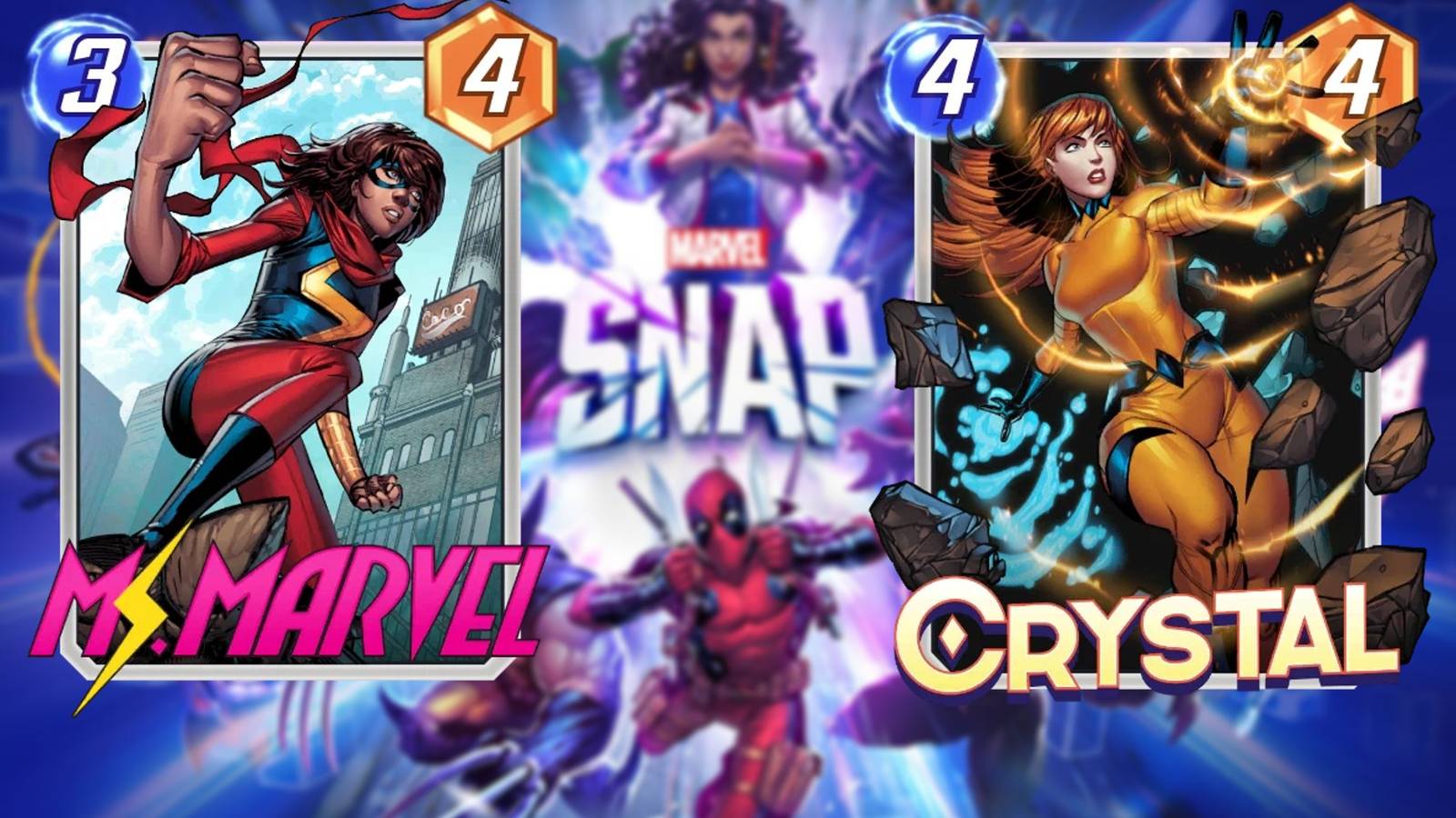 marvel snap middle location cards ms marvel and crystal