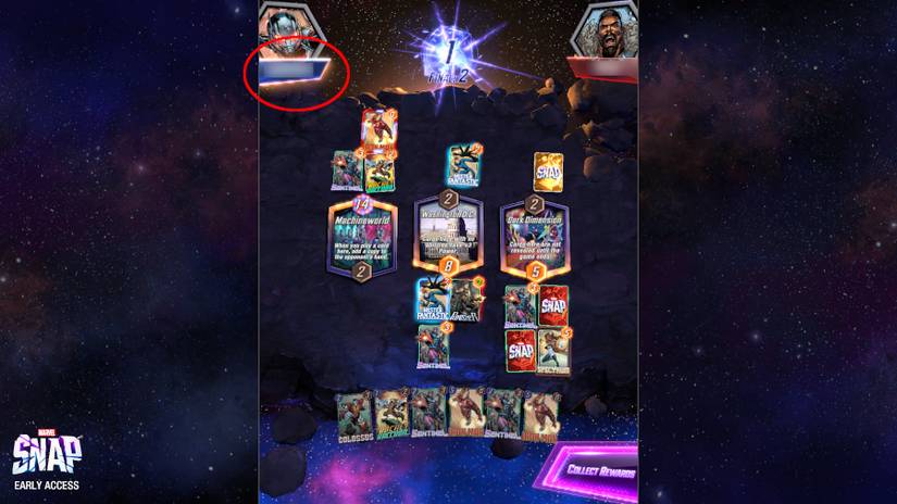 marvel snap who goes first