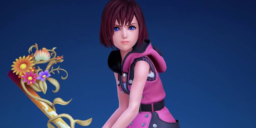 Kairi prepares to battle Xehanort in Kingdom Hearts 3