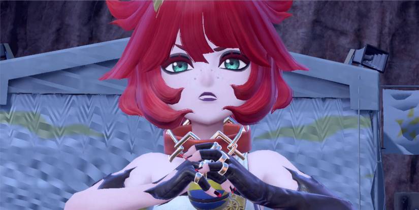 close up of Mela snarling in Pokemon Scarlet and Violet