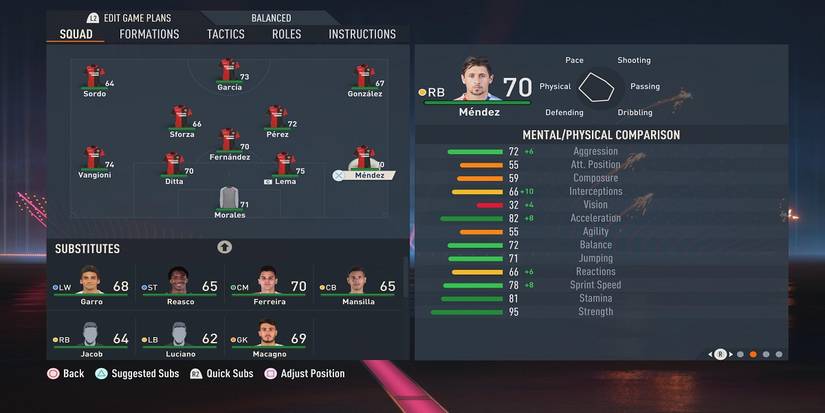 Armando Mendez FIFA 23 Screenshot Stats