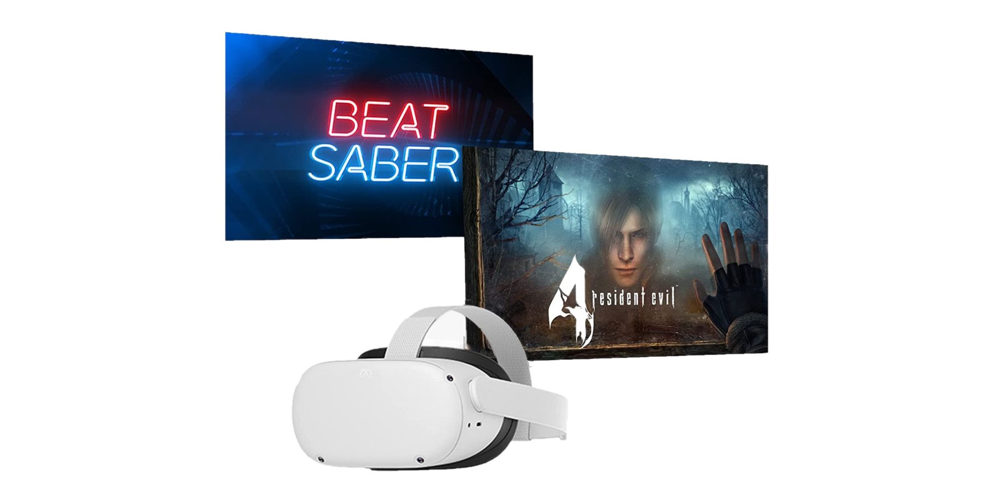 Meta Quest 2 Resident Evil 4 bundle with Beat Saber-1