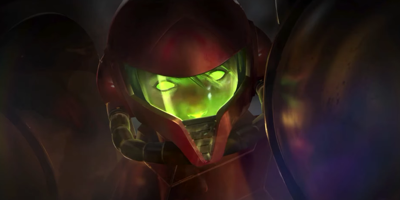 The SA-X from a cutscene flashback in Metroid Dread