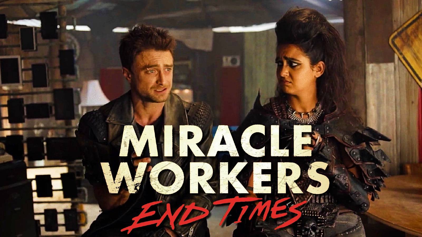 Miracle Workers End Times TBS Daniel Radcliffe Geraldine Viswanathan Freya