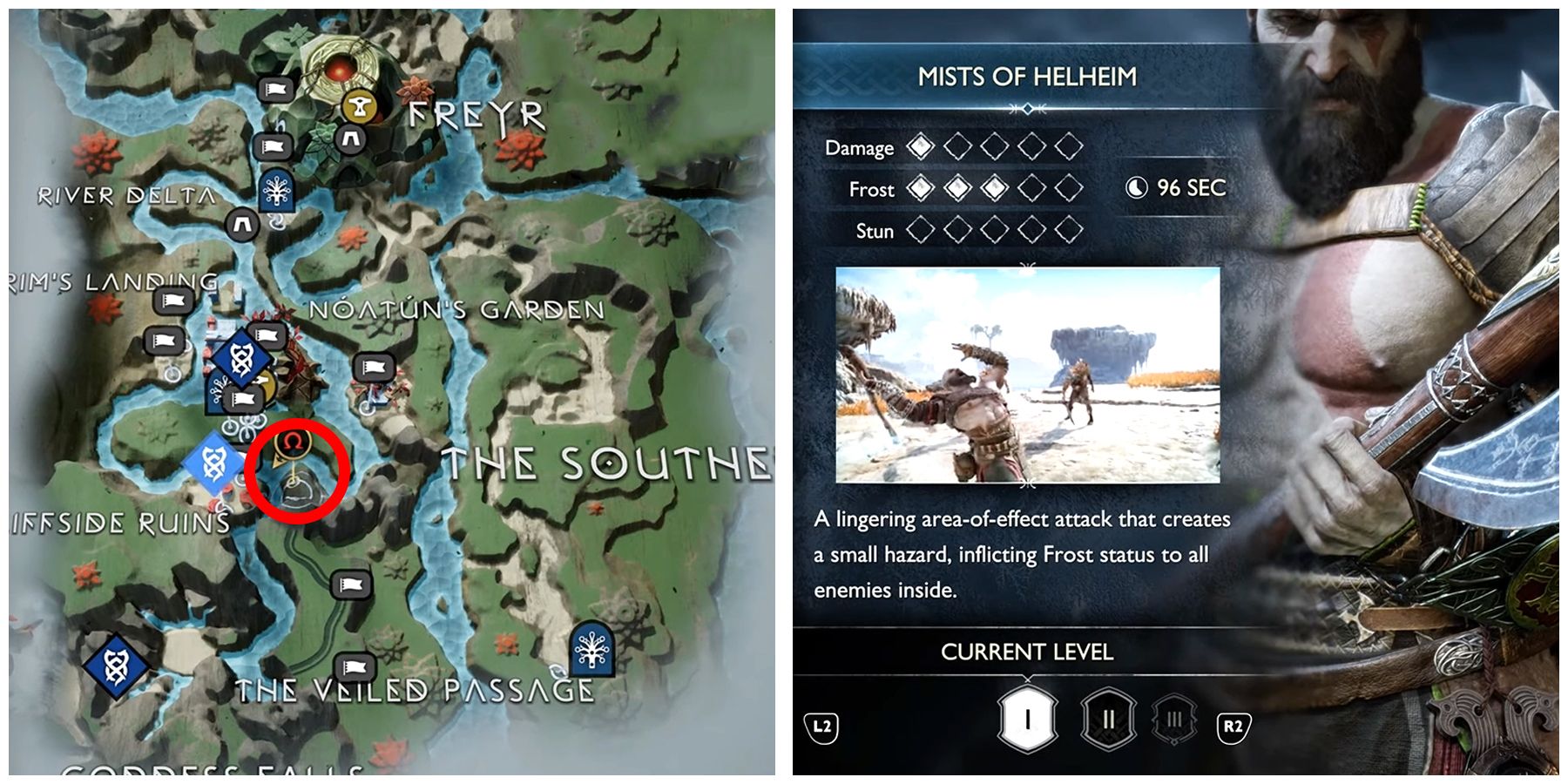 mists of helheim location in god of war ragnarok