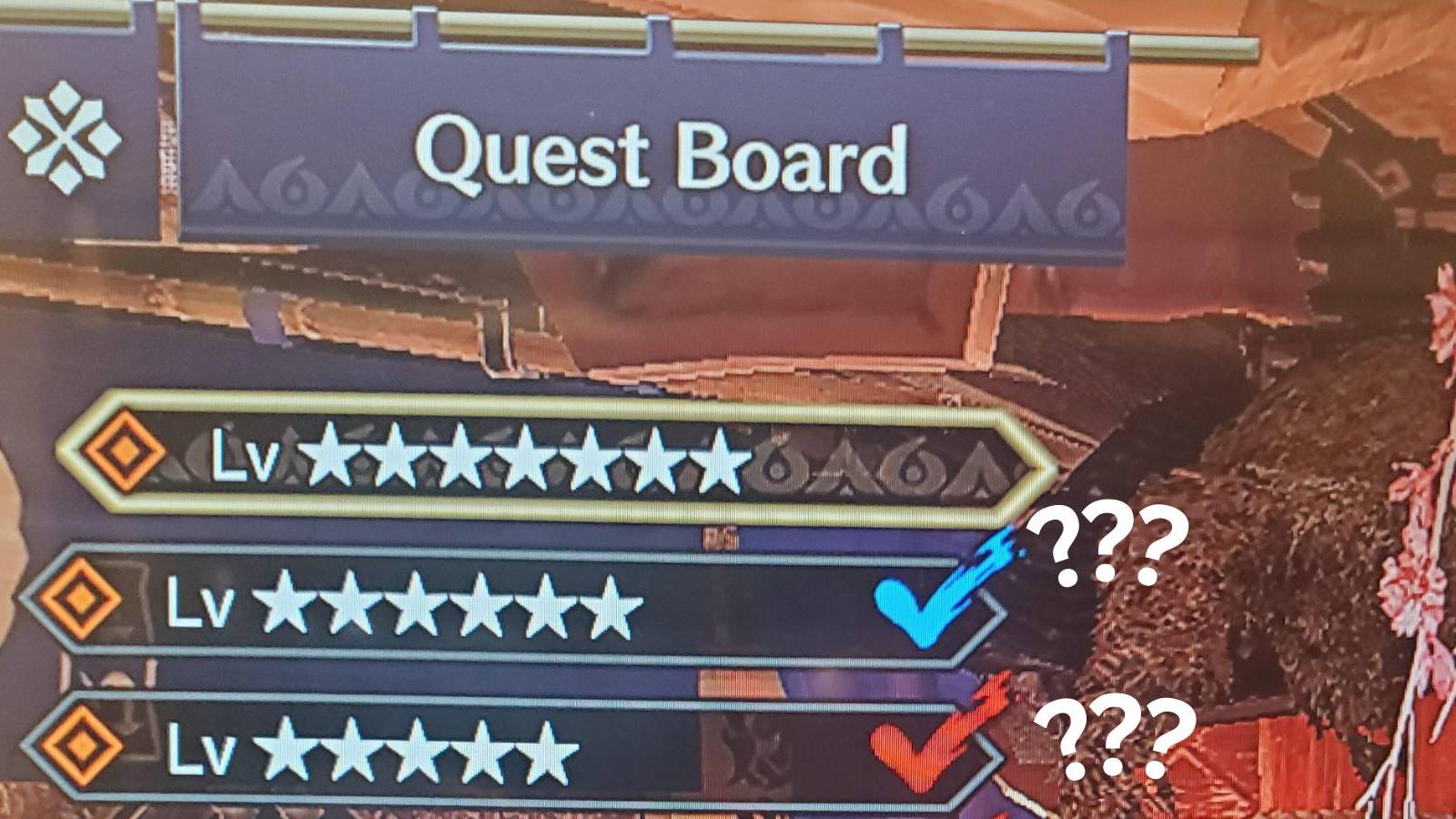 monster hunter rise what is the difference between blue and red checks