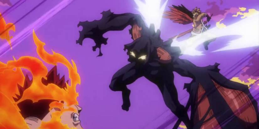 My Hero Academia Nomus The Hood Nomu, Endeavor and Hawks