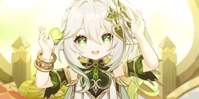 happy nahida from genshin impact