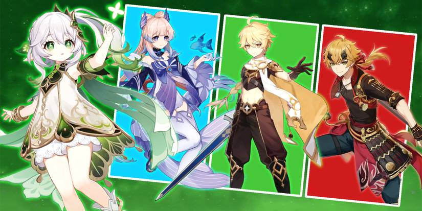 nahida-kokomi-dendro mc-thoma in genshin impact