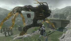 nier replicant Nier battles a giant Shade