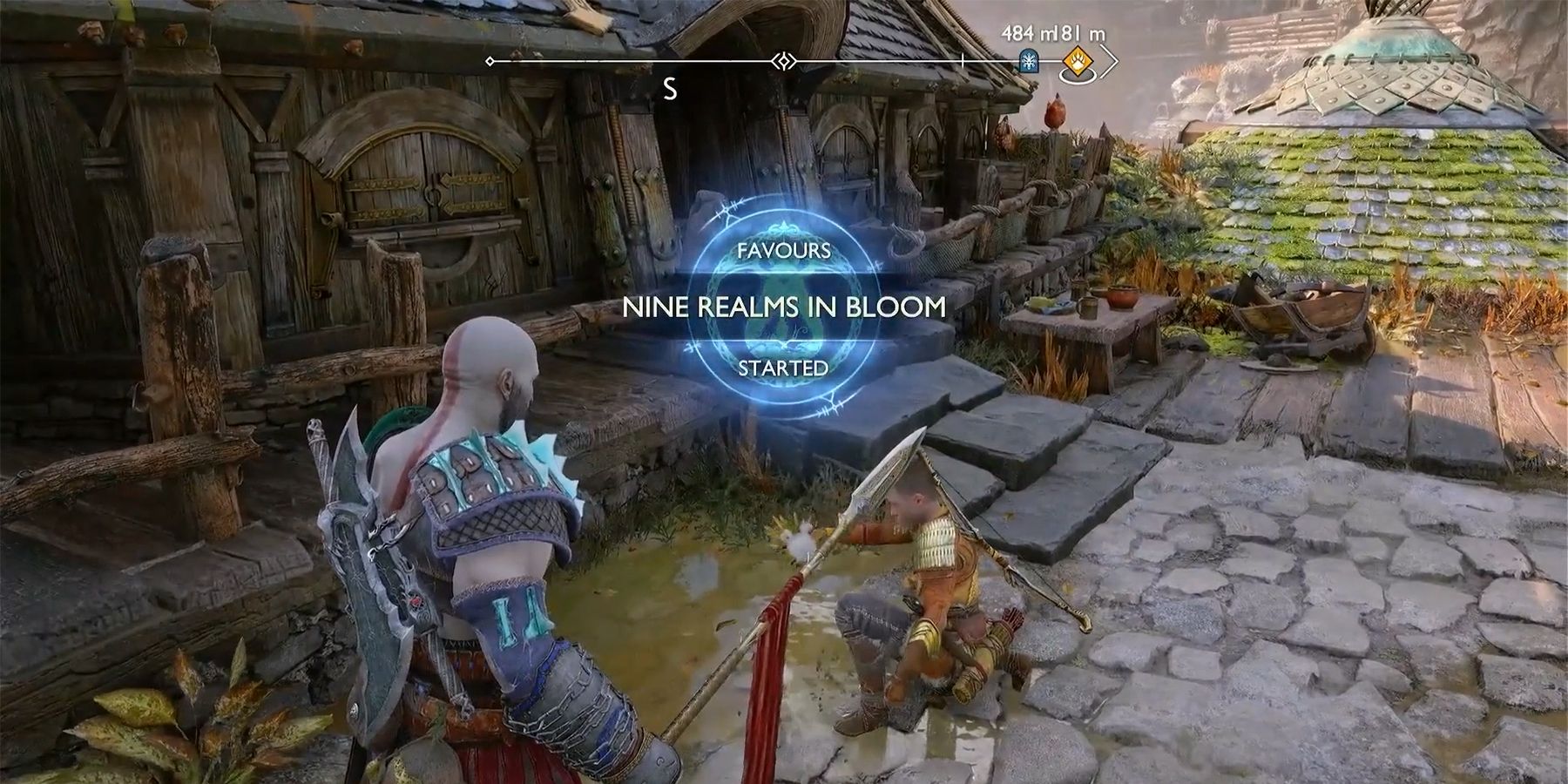 nine realms in bloom favor in god of war ragnarok