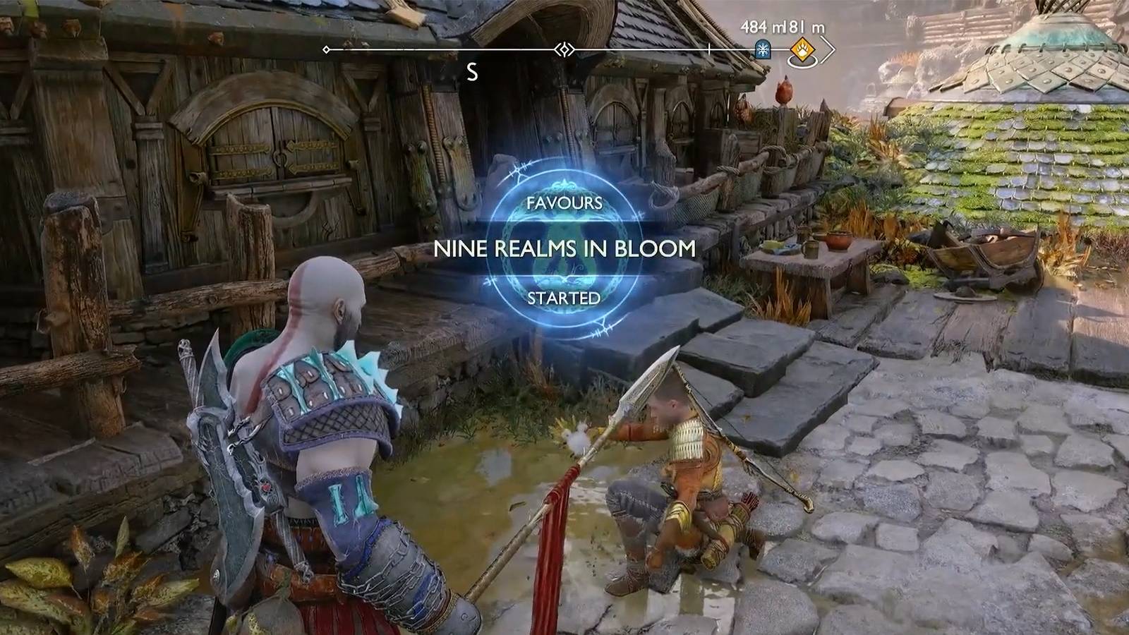 nine realms in bloom favor in god of war ragnarok