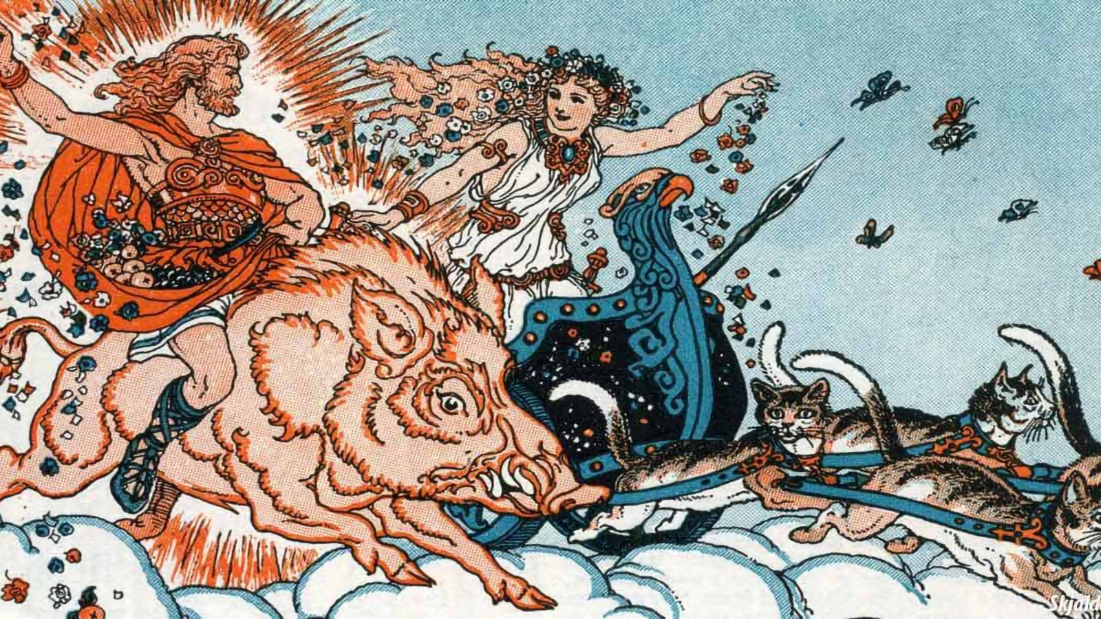 norse-mythology-freya-and-freyr