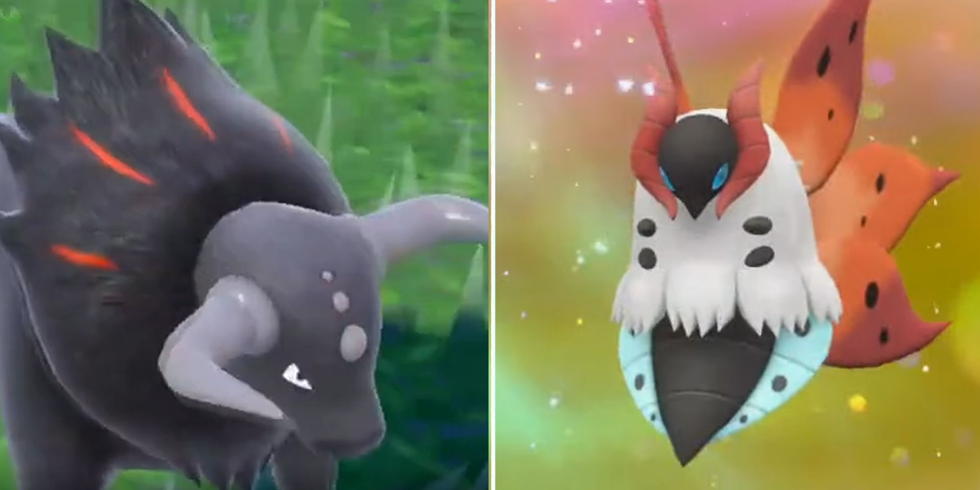 Paldean Fire Tauros and Volcarona seen in Pokemon Scarlet & Violet