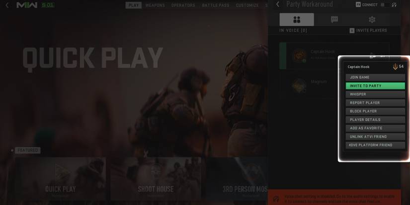 invite friends to party fix modern warfare 2 mw 2 warzone 2