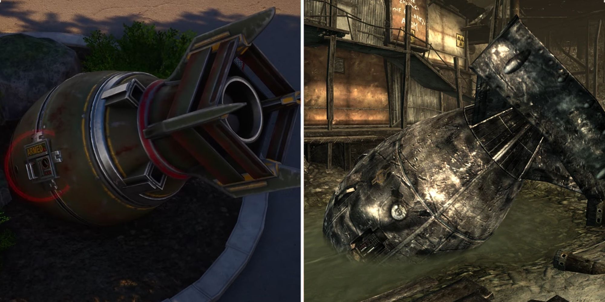 Pilgor launches a nuke in Goat Simulator 3, referencing Fallout 3