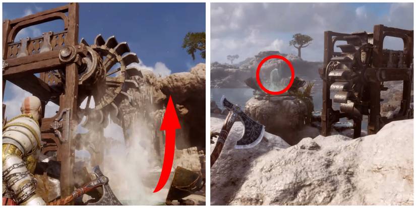 playing pressure to open the gate in god of war ragnarok