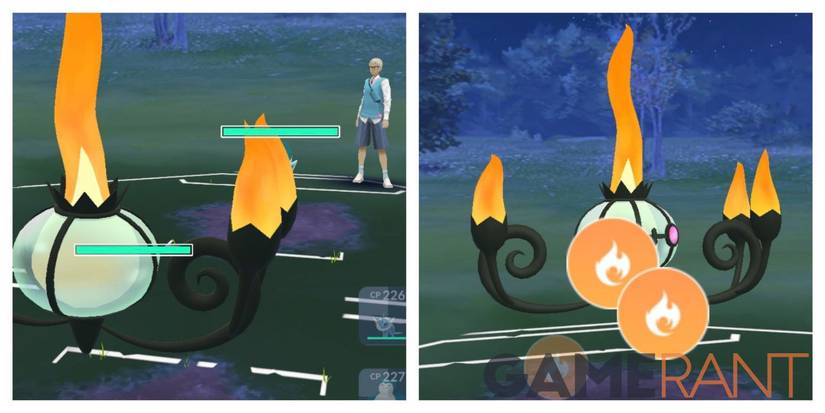pokemon go chandelure battle train