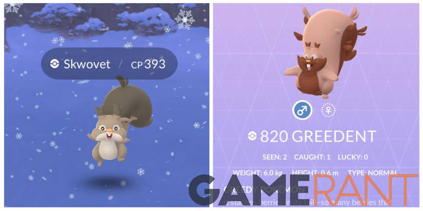 pokemon go skwovet greedent
