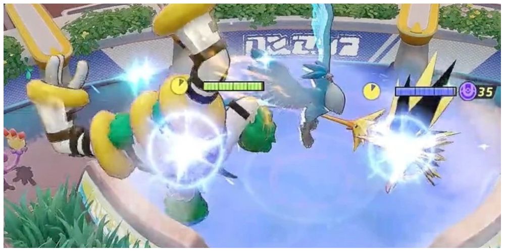 battle with Regigigas in Pokemon Unite