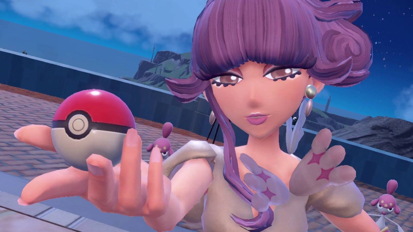 Alfornada gym leader Tulip in Pokemon Scarlet and Violet